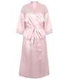 TC054 Towel City Ladies Satin Robe Light Pink colour image
